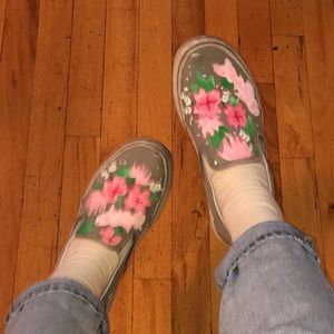 Custom Painted Vans Slip Ons